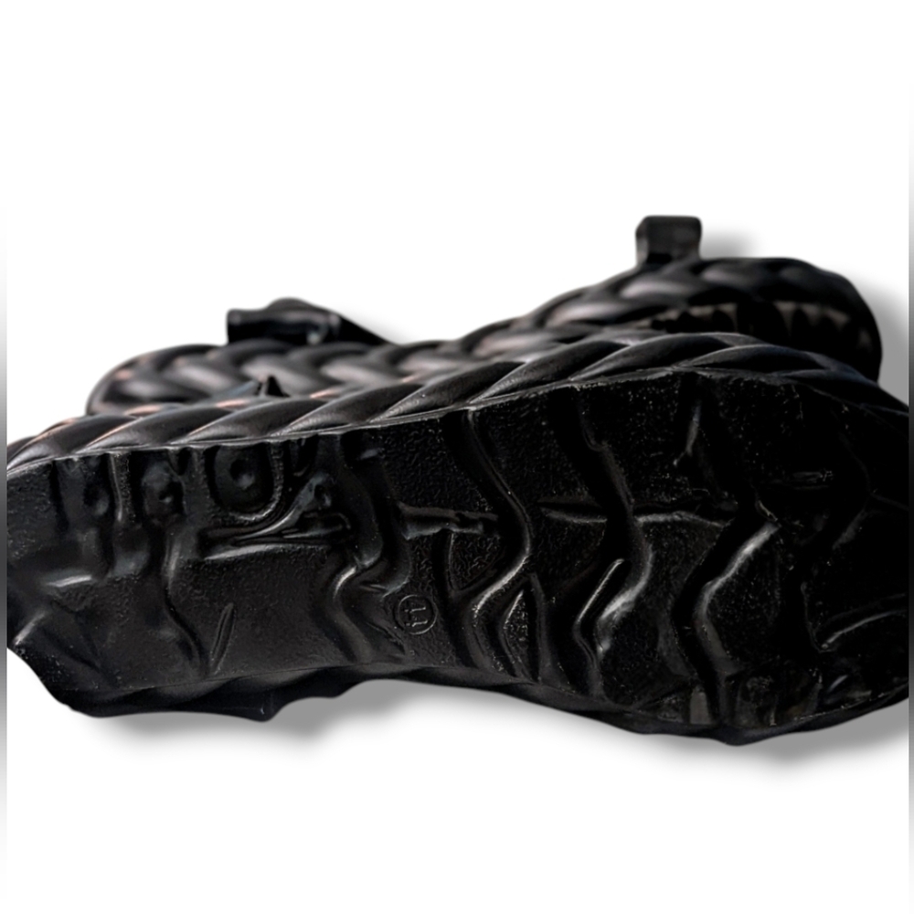 Platform Braided Women's Black Fabric Sandals Size 10 US - Picture 5 of 7